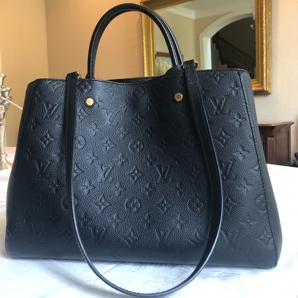 Louis Vuitton | Bags | Louis Vuitton Montaigne Gm Empreinte Noir | Poshmark